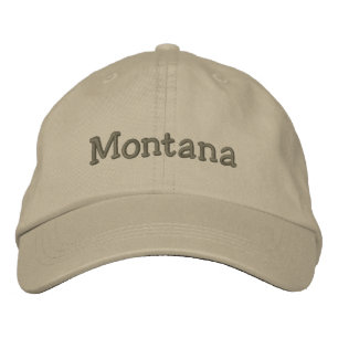 Casquette de baseball brodé du Montana / Casquette