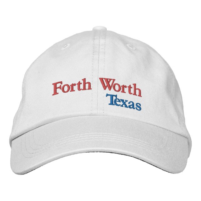 Casquette de baseball brodé Forth Worth Texas (Devant)