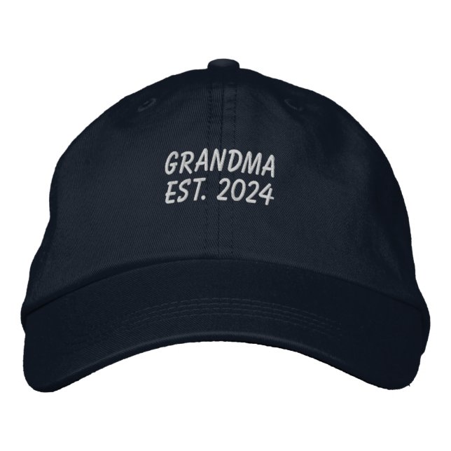 Casquette de baseball brodé Grandma Est 2024 (Devant)