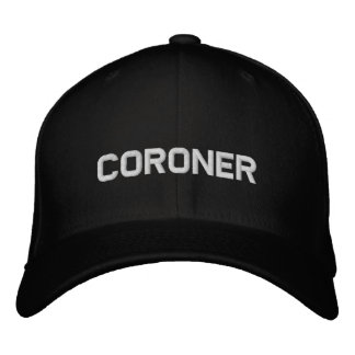 casquette de baseball brodé par le coroner