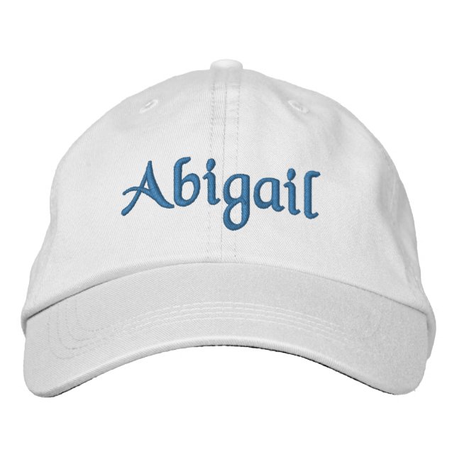 Casquette de baseball Brodé Personnalisé Abigail (Devant)