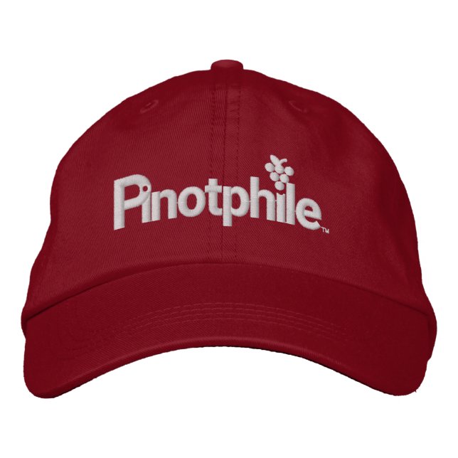Casquette de baseball brodé Pinotphile (Devant)