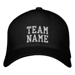 Casquette de Baseball Brodée au Nom de l'Équipe su
