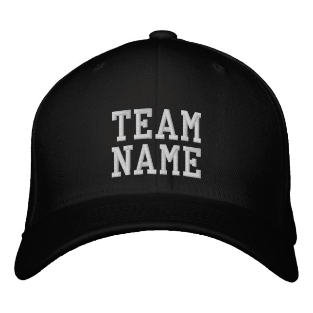 Casquette de Baseball Brodée au Nom de l'Équipe su (Devant)