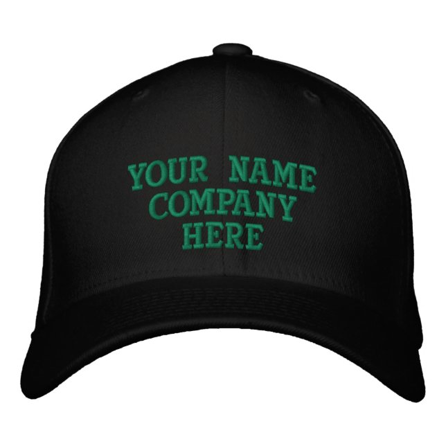 Casquette de Baseball Brodée avec Texte Personnali (Devant)