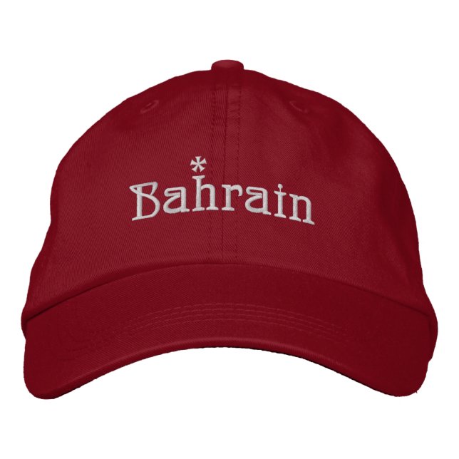 Casquette de baseball brodée Bahreïn (Devant)