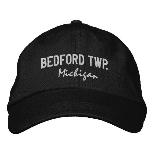 Casquette de baseball brodée Bedford Twp. Michigan (Devant)