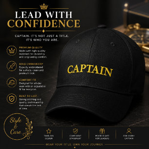 Casquette de baseball brodée CAPITAINE personnalis