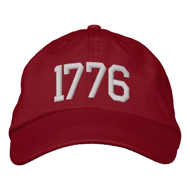 Casquette de baseball brodée classique 1776 patrio (Devant)