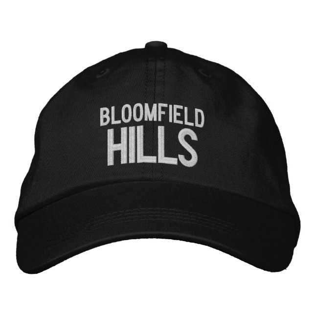 Casquette de baseball brodée de Bloomfield Hills M (Devant)