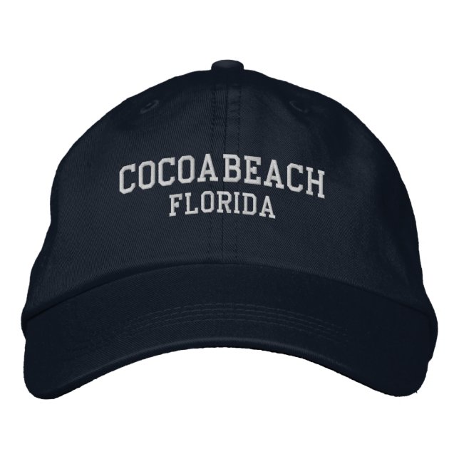 Casquette de baseball brodée de Cocoa Beach Florid (Devant)