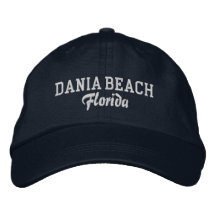 Casquette de baseball brodée de Dania Beach Florid