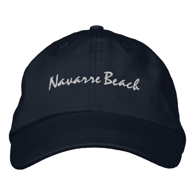 Casquette de baseball brodée de Navarre Beach Flor (Devant)