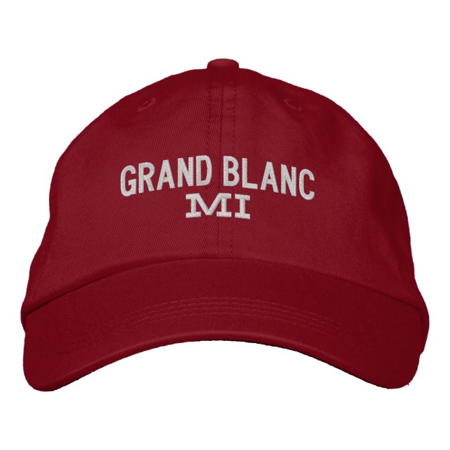 Casquette de baseball brodée Grand Blanc Michigan (Devant)
