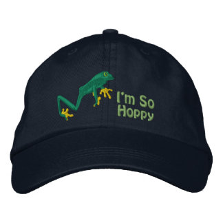 Casquette de baseball brodée grenouille d'arbre