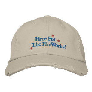 Casquette de baseball brodée Here for the Firework