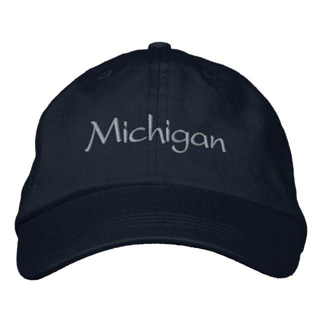 Casquette de baseball brodée Michigan (Devant)