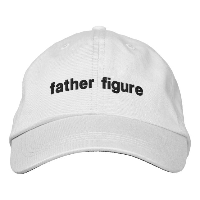 Casquette de baseball brodée personnage paternel (Devant)