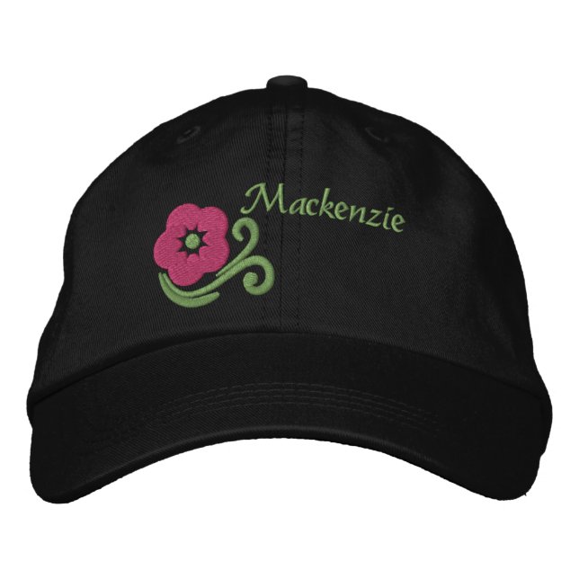 Casquette de baseball brodée personnalisée avec fl (Devant)