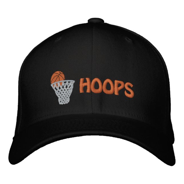 Casquette de baseball brodée personnalisée HOOPS B (Devant)