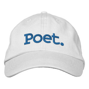 Casquette de baseball brodée Poète