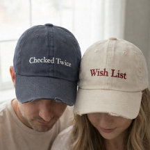 Casquette de baseball brodée pour couple