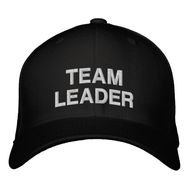 Casquette de baseball brodée TEAM LEADER de style (Devant)