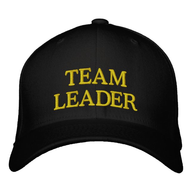 Casquette de baseball brodée TEAM LEADER pour les  (Devant)