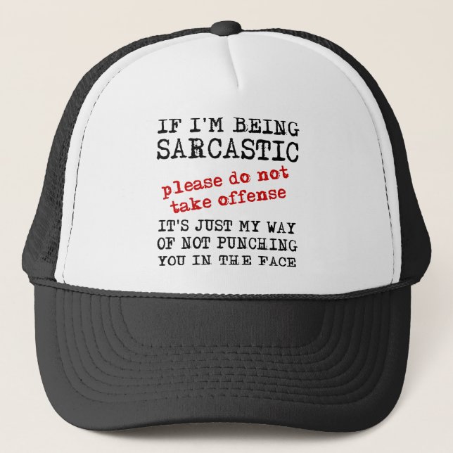Casquette de Baseball Citations Drôles Offensantes (Devant)