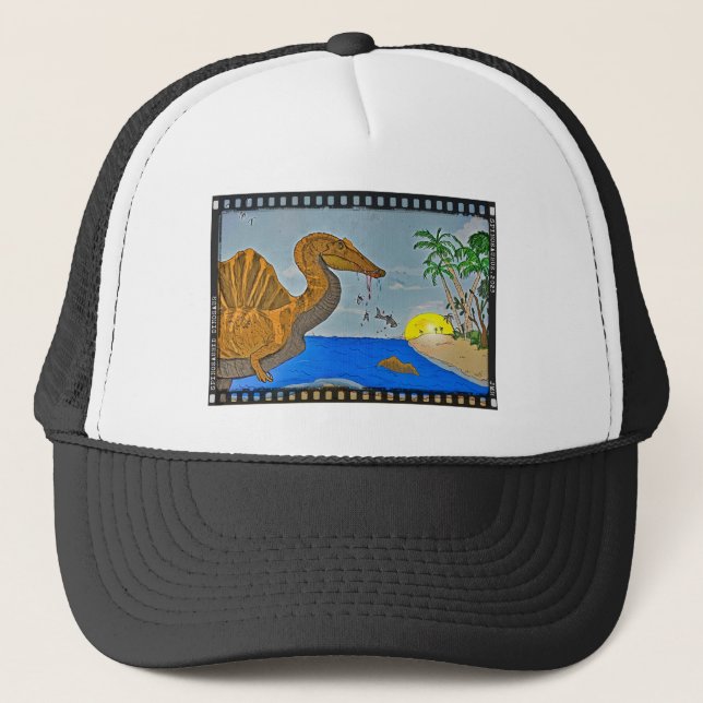 Casquette de baseball de dinosaure Bobine de film  (Devant)