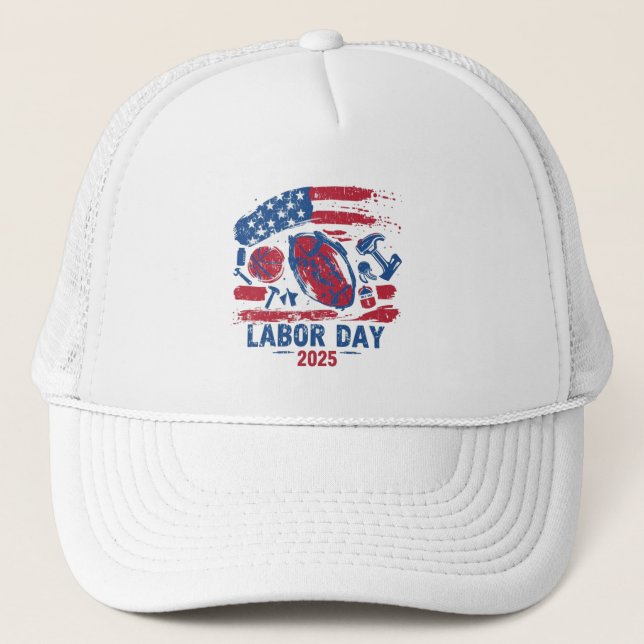 Casquette de baseball de la Fête du Travail 2025 - (Devant)