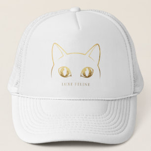 Casquette de Baseball Élégante en Or avec Dessin d