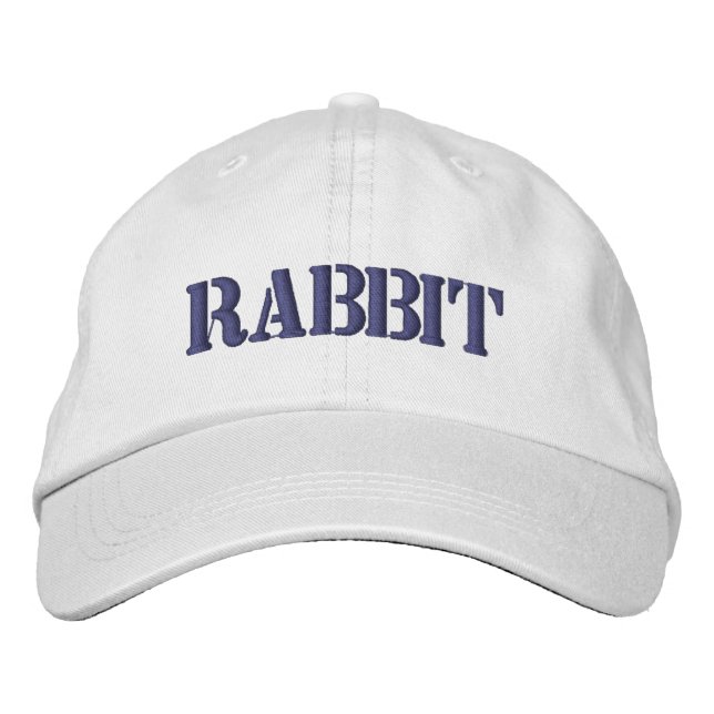 CASQUETTE DE BASEBALL EMBROIDÉE EN RABBIT (Devant)
