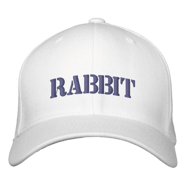 CASQUETTE DE BASEBALL EMBROIDÉE EN RABBIT (Devant)