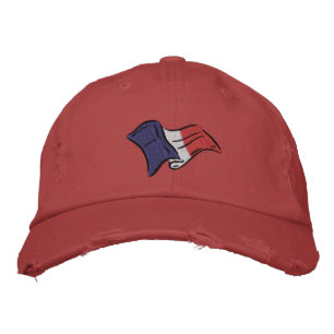 Casquette de baseball français usé look rétro Fran