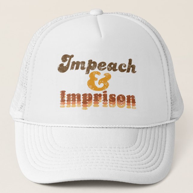 Casquette de baseball -- Impeachment et emprisonne (Devant)