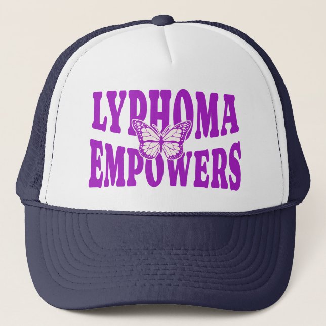Casquette de baseball Lymphome Empowers | Ruban vi (Devant)