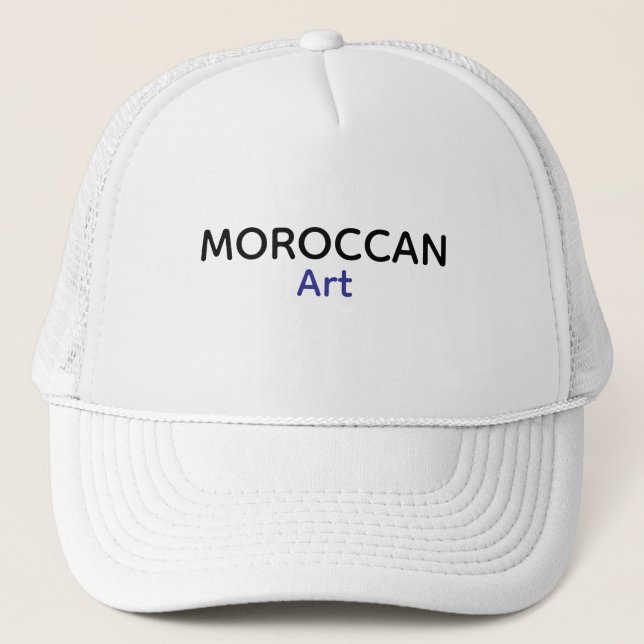Casquette de baseball minimaliste d'art marocain (Devant)