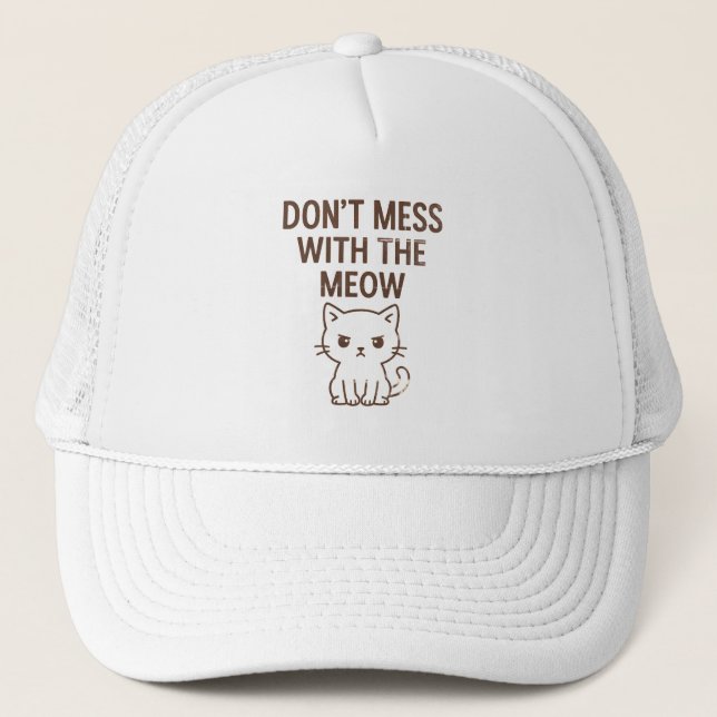 Casquette de baseball Ne plaisante pas avec le Meo (Devant)