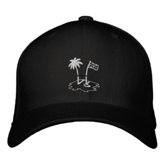 Casquette de baseball noir brodé BVI RUGBY