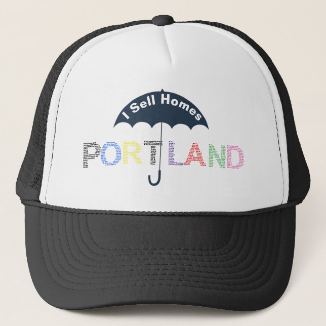 Casquette de baseball noire pour maisons de biens  (Devant)