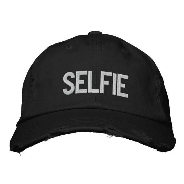 Casquette de baseball personnalisé-SELFIE (Devant)