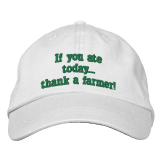 casquette de baseball réglable, avec citation agri