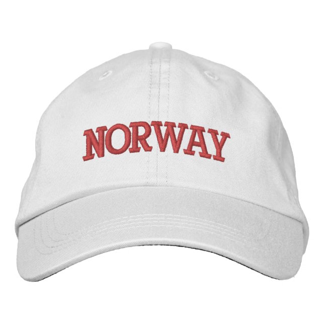 Casquette de baseball réglable de la Norvège (Devant)