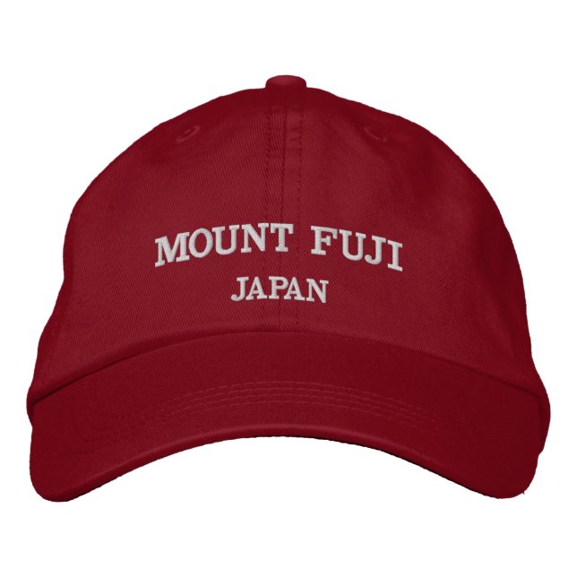 Casquette de baseball réglable du mont Fuji (Devant)