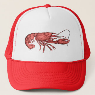 Casquette de baseball rouge de homard avec la