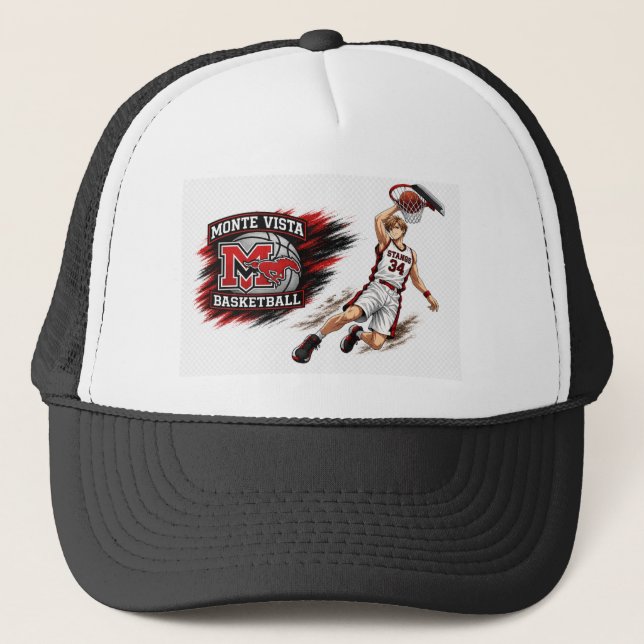 Casquette de basketball Monte Vista # 34 (Devant)