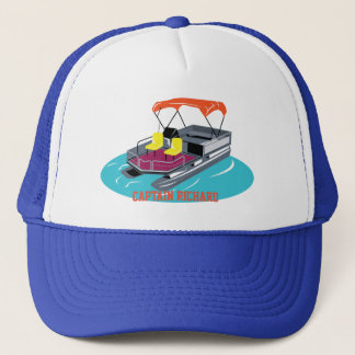 Casquette de bateau Ponton personnalisé coloré