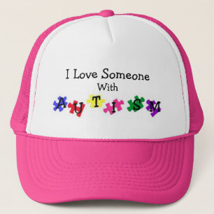 Casquette de boule d'amour d'autisme