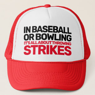 Casquette de bowling à lancer des frappes amusante